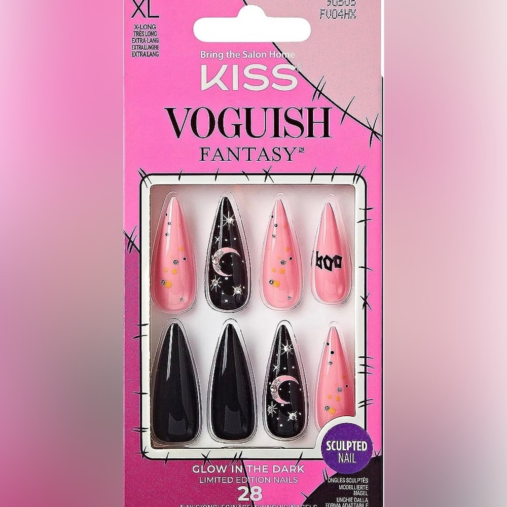 🎃🎉HP🎉KISS “Casting Spells” Halloween Voguish Fantasy Glam Gel Nail Kit - Picture 5 of 7